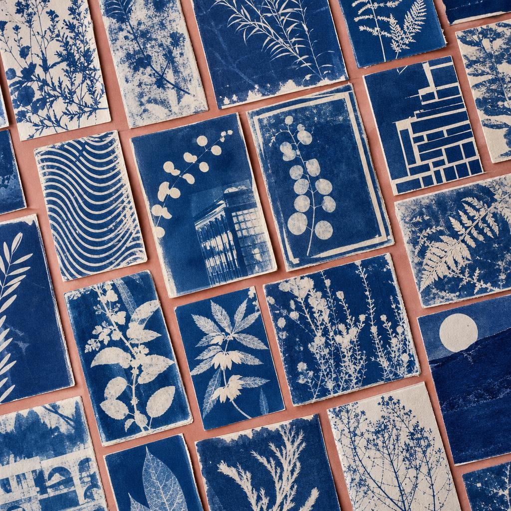 Collection de cyanotypes en petites séries